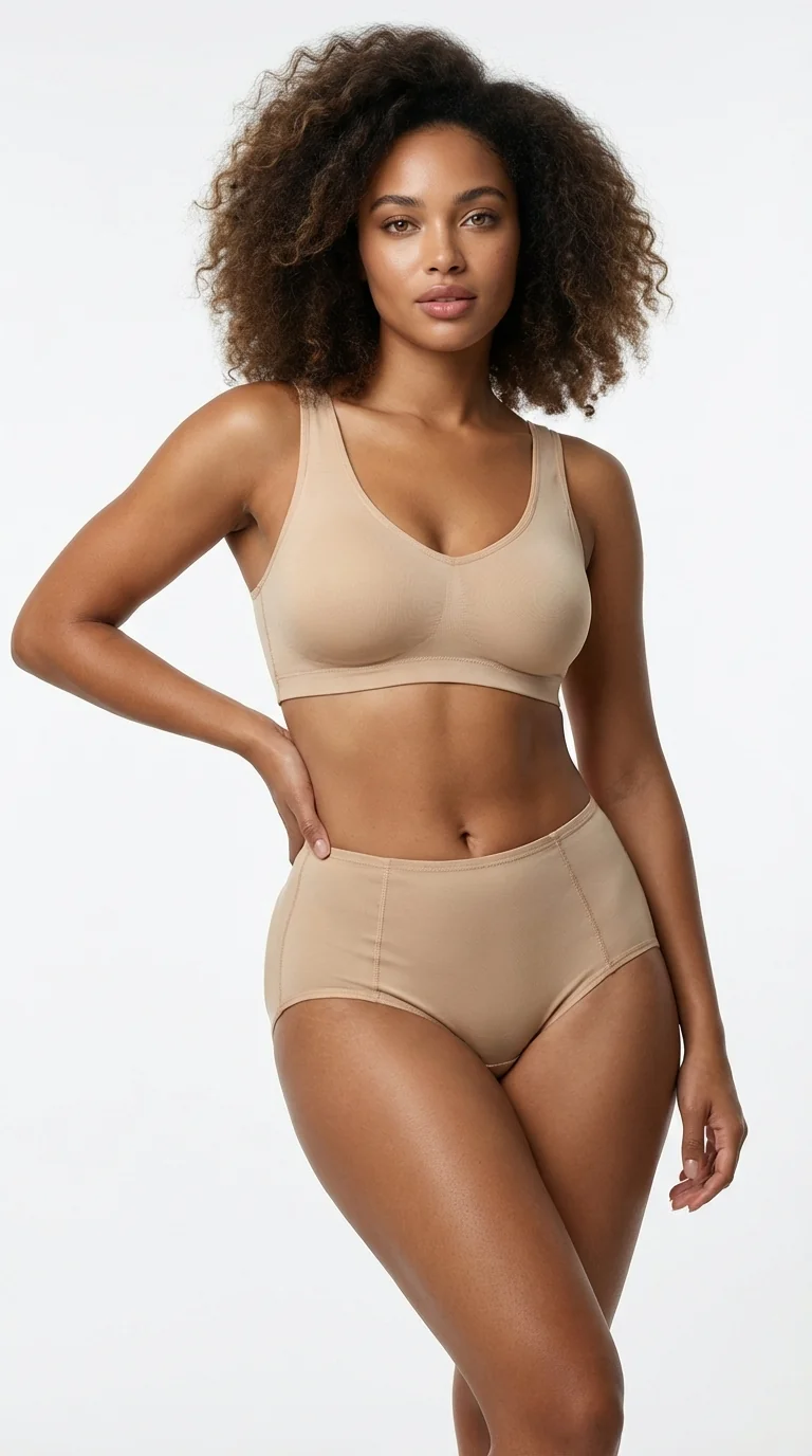 LunaIntim Kalça Dolgulu Nude Pop-Up Külot Brezilya Poposu Etkili Dikleştirici Slip - Ön Görünüm